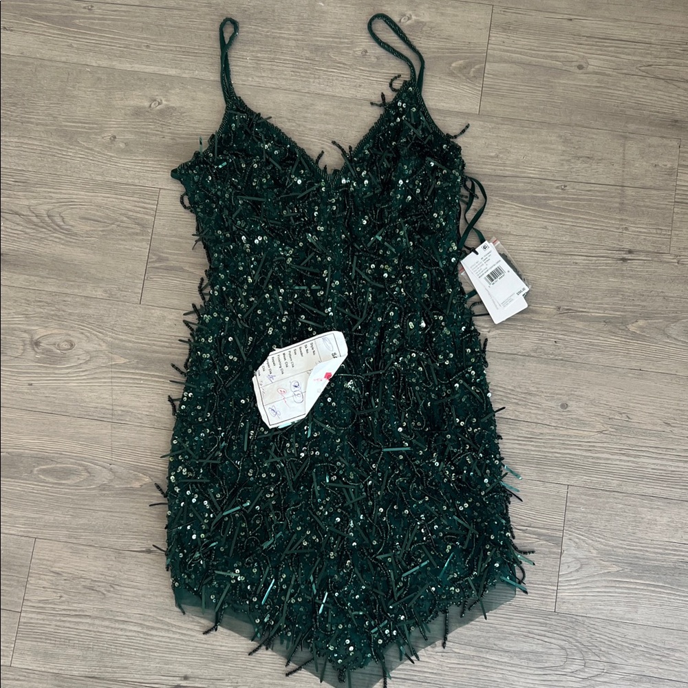 Elegant Green Mini Dress